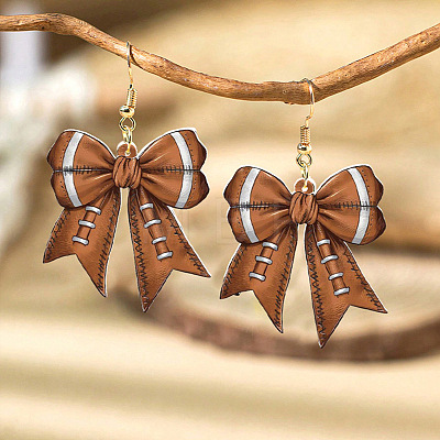 Teachers' Day Acrylic Dangle Earrings EJEW-I325-01G-04-1