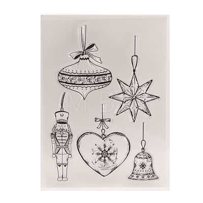 Christmas Bell TPR Plastic Stamps PW-WG17026-01-1