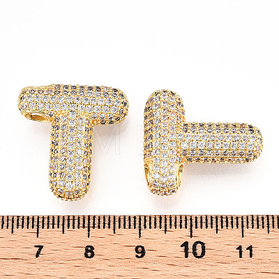 Brass Micro Pave Cubic Zirconia Pendants KK-N254-06G-T-1