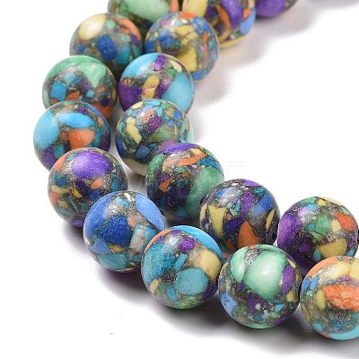 Assembled Natural & Dyed Magnesite Beads G-L575-02I-1