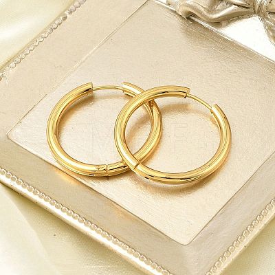 PVD Vacuum Plating 304 Stainless Steel Huggie Hoop Earrings for Women EJEW-F280-07H-G-1