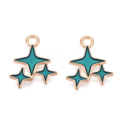 Alloy Enamel Pendants ENAM-T020-38D-RS-1