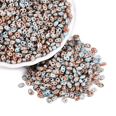 Picasso Glass Seed Beads GL-N001-02F-1