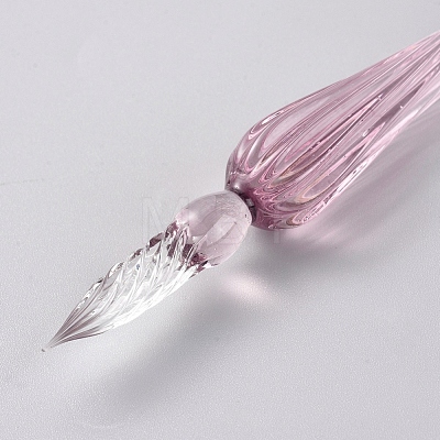 Handmade Glass Dip Pen AJEW-WH0121-43G-1