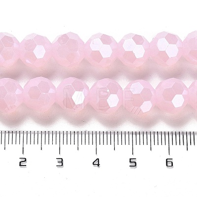 Electroplate Glass Beads Strands X-EGLA-A035-J10mm-A02-1