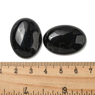 Synthetic Blue Goldstone Cabochons G-C115-01B-49-1