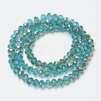 Electroplate Glass Beads Strands EGLA-A034-T3mm-K19-1
