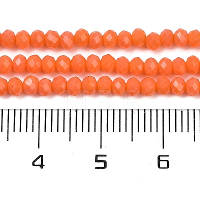 Opaque Solid Color Glass Bead Strands GLAA-F078-A03-1