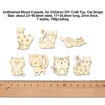 Unfinished Wood Cutouts WOOD-CJC0012-03B-1