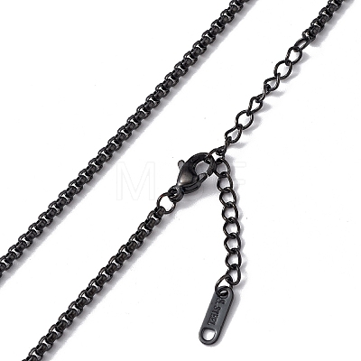 304 Stainless Steel Box Chain Necklace for Men Women NJEW-K245-020D-1