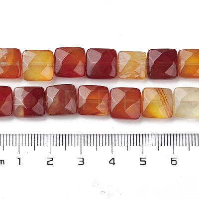 Natural Red Agate Beads Strands G-K359-B11-01-1