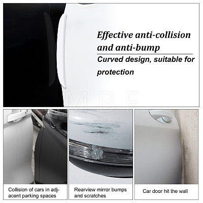 PVC Plastic Car Anti-Collision Strip Stickers AJEW-WH0258-208A-1