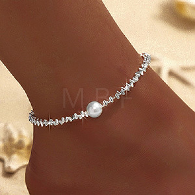 Alloy Chain Anklets for Women WGC4CD6-06-1