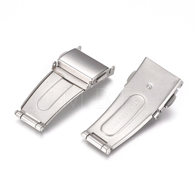 201 Stainless Steel Watch Band Clasps STAS-D173-01A-1