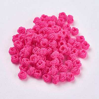 Polyester Weave Beads WOVE-K001-A12-1