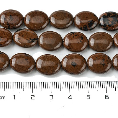 Natural Mahogany Obsidian Beads Strands G-K365-B09-02-1