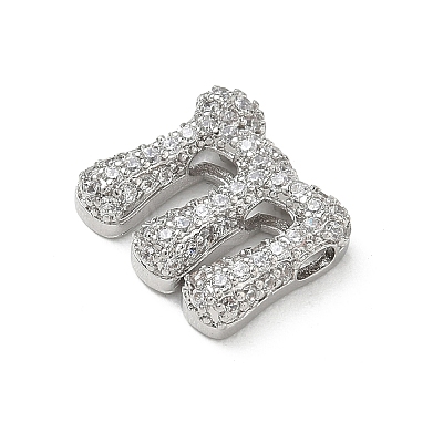Brass Micro Pave Cubic Zirconia Pendants KK-A300-02P-M-1