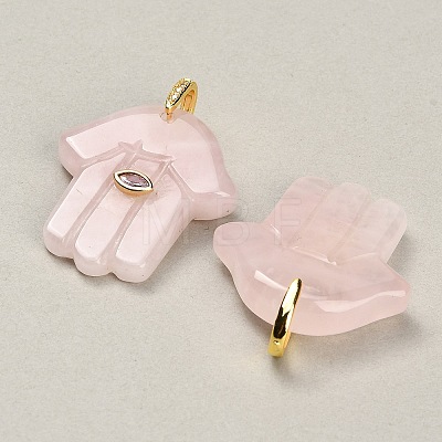 Natural Rose Quartz Carved Pendants GG-CBA4625-03G-05-1