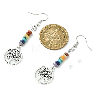 Alloy Tree of Life Dangle Earrings EJEW-JE05462-02-1