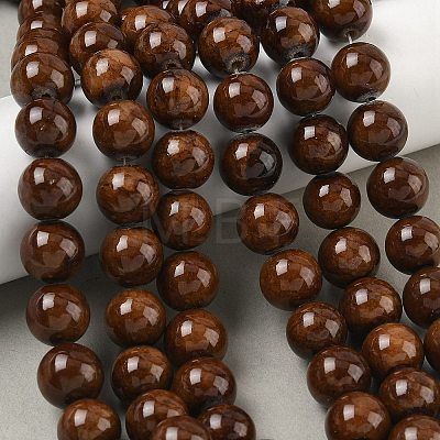 Natural Mashan Jade Round Beads Strands G-D263-10mm-XS14-01-1