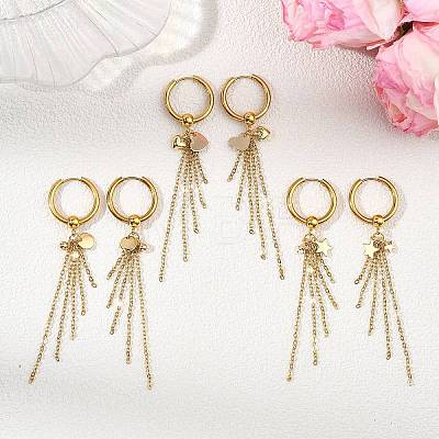 3 Pairs 3 Styles 304 Stainless Steel Hoop Earring for Women EJEW-JE07102-1