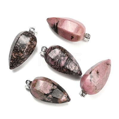 Natural Rhodonite Pendants GG-K002-16I-1