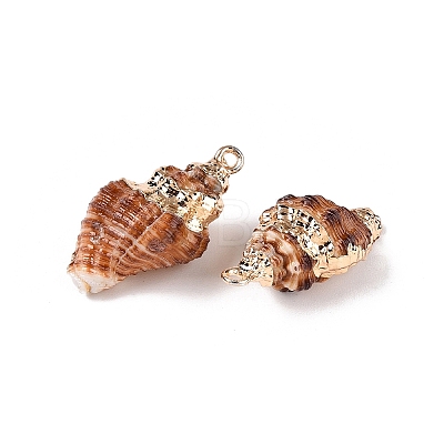 Natural Sea Shell Pendants SSHEL-N038-45-1