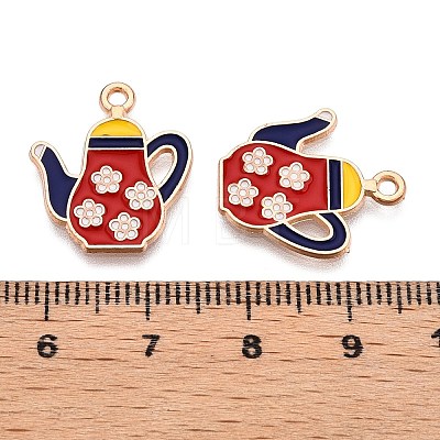 Alloy Enamel Pendants ENAM-T020-46-RS-1