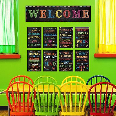 Paper Hanging Banner Classroom Decoration AJEW-WH0340-006-1