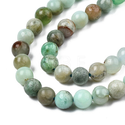 Natural Chrysoprase Beads Strands G-S333-4mm-016-1