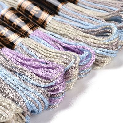 10 Skeins 6-Ply Polyester Embroidery Floss OCOR-K006-A01-1