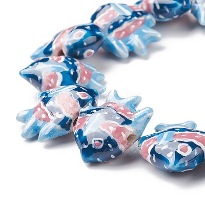 Handmade Porcelain Beads X1-PORC-G002-54F-1