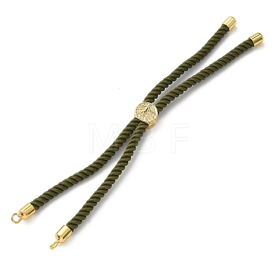 Cotton Cord Bracelet Making KK-F758-03-08-G-1