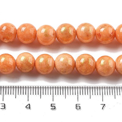 Natural Mashan Jade Beads Strands G-A255-A01-01J-1