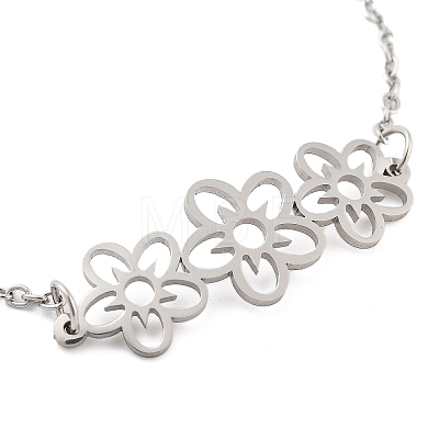 Non-Tarnish Stainless Steel Cable Chain Link Bracelets for Women Men STAS-Z061-01P-04-1