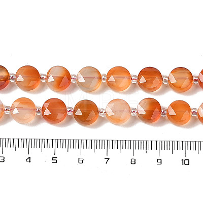 Natural Flower Agate Bead Strands G-NH0013-A01-01-1