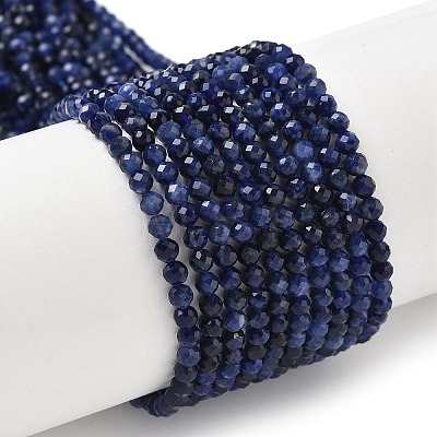 Natural Sodalite Beads Strands G-L622-C04-3mm-1