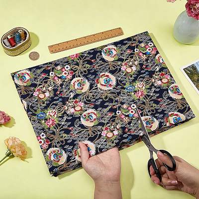 Japanese-style Cotton Fabric DIY-WH0780-30D-1