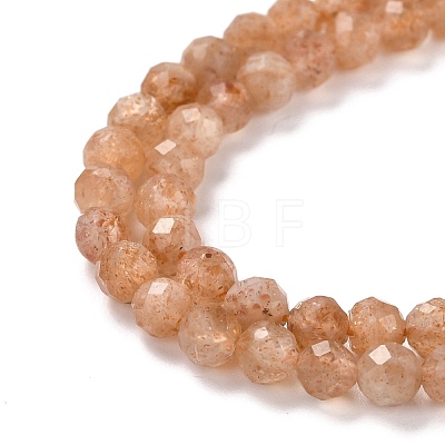 Natural Sunstone Beads Strands G-K315-B02-AA-1