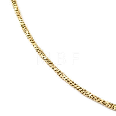 Ion Plating(IP) 304 Stainless Steel Round Snake Chain Necklace for Men Women NJEW-M200-11G-1