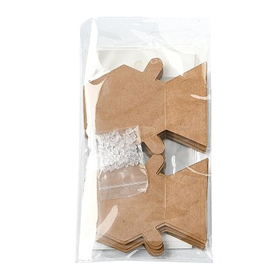 40Pcs Paper Jewelry Display Cards CDIS-FS0001-32D-1