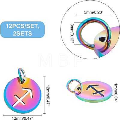 Unicraftale 201 Stainless Steel Charms STAS-UN0022-97MC-1