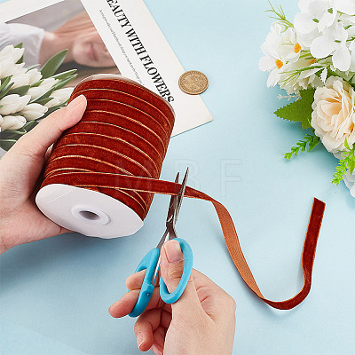 1 Roll Single Face Velvet Ribbon SRIB-HY0001-08B-1