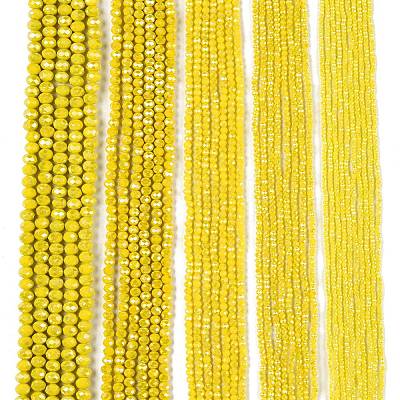 Electroplate Glass Beads Strands EGLA-A034-P2mm-B03-1