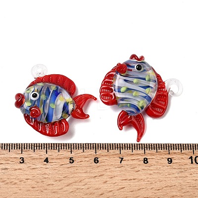 Handmade Lampwork Pendants LAMP-B035-01A-06-1