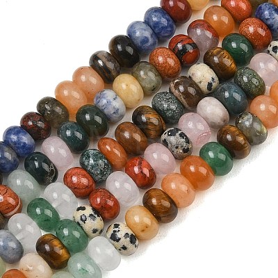 Natural Mixed Stone Beads Strands GG-CBAD029-B03-5x8mm-1