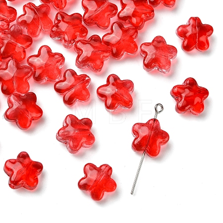 30Pcs Baking Paint Glass Beads GLAA-FS0001-99A-1