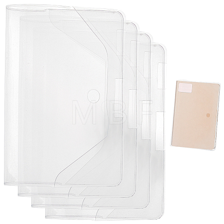 Transparent PVC Book Cover OFST-WH0004-105B-1