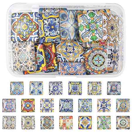 1 Bag Glass Cabochons GGLA-FS0001-19B-1