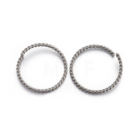 Tarnish Resistant 304 Stainless Steel Open Jump Rings STAS-F191-11P-D-1
